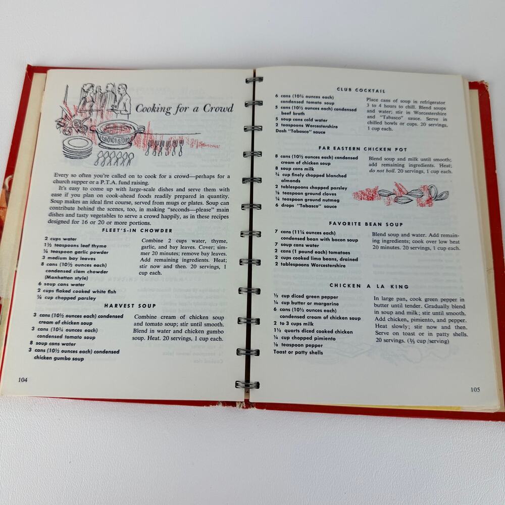 Campbell Cookbook Cooking with Soup 1972 Spiral Bound - Picture 10 of 14